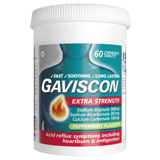 Gaviscon Extra Strength Peppermint Tablets