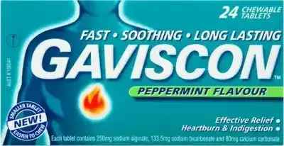 Gaviscon Peppermint Flavour Tablets