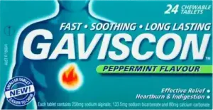 Gaviscon Peppermint Flavour Tablets
